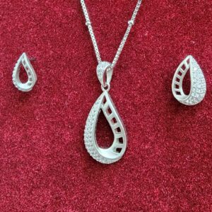 925 Sterling Silver Chain Pendant Set