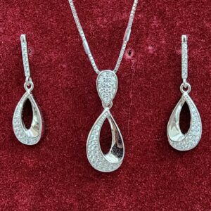 925 Sterling Silver Chain Pendant Set