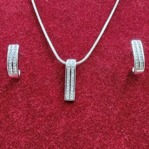 925 Sterling Silver Chain Pendant Set