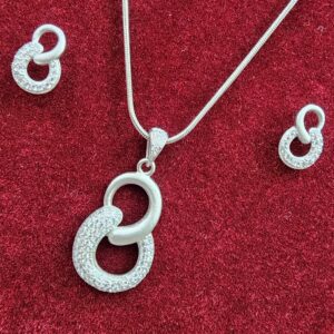 925 Sterling Silver Chain Pendant Set