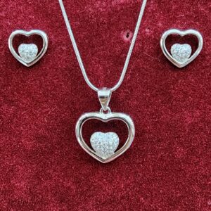 925 Sterling Silver Chain Pendant Set
