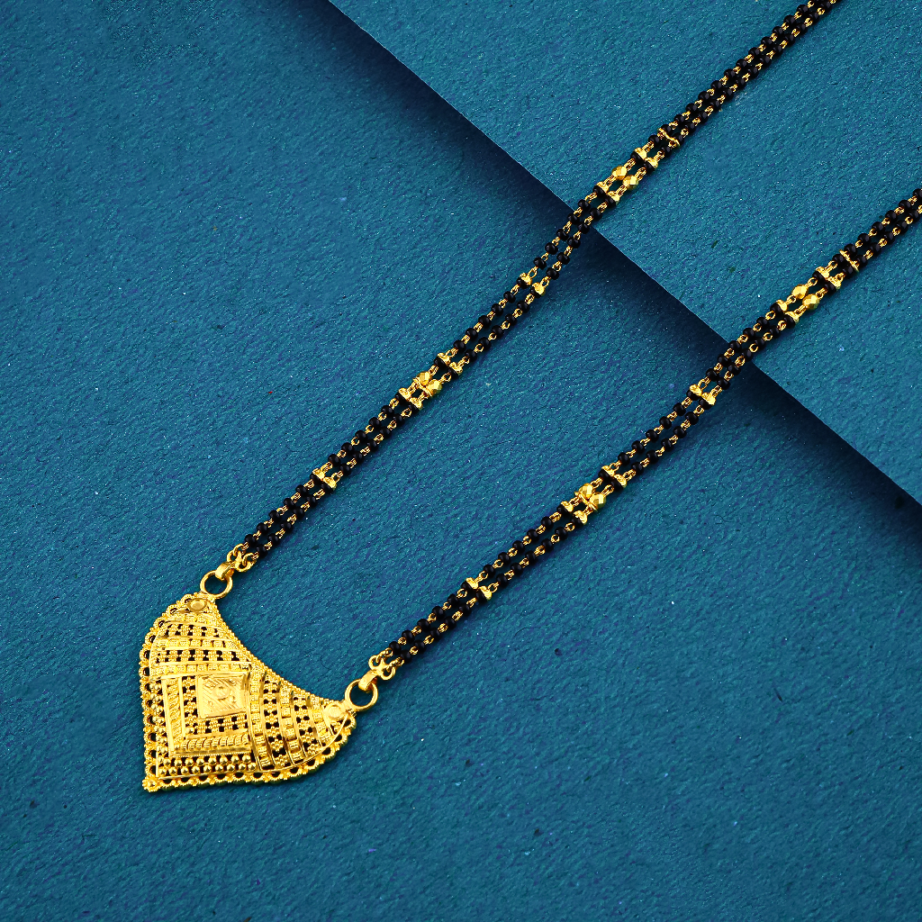 22K 916 Nice Double Line Mangalsutra With Exclusive Pendant