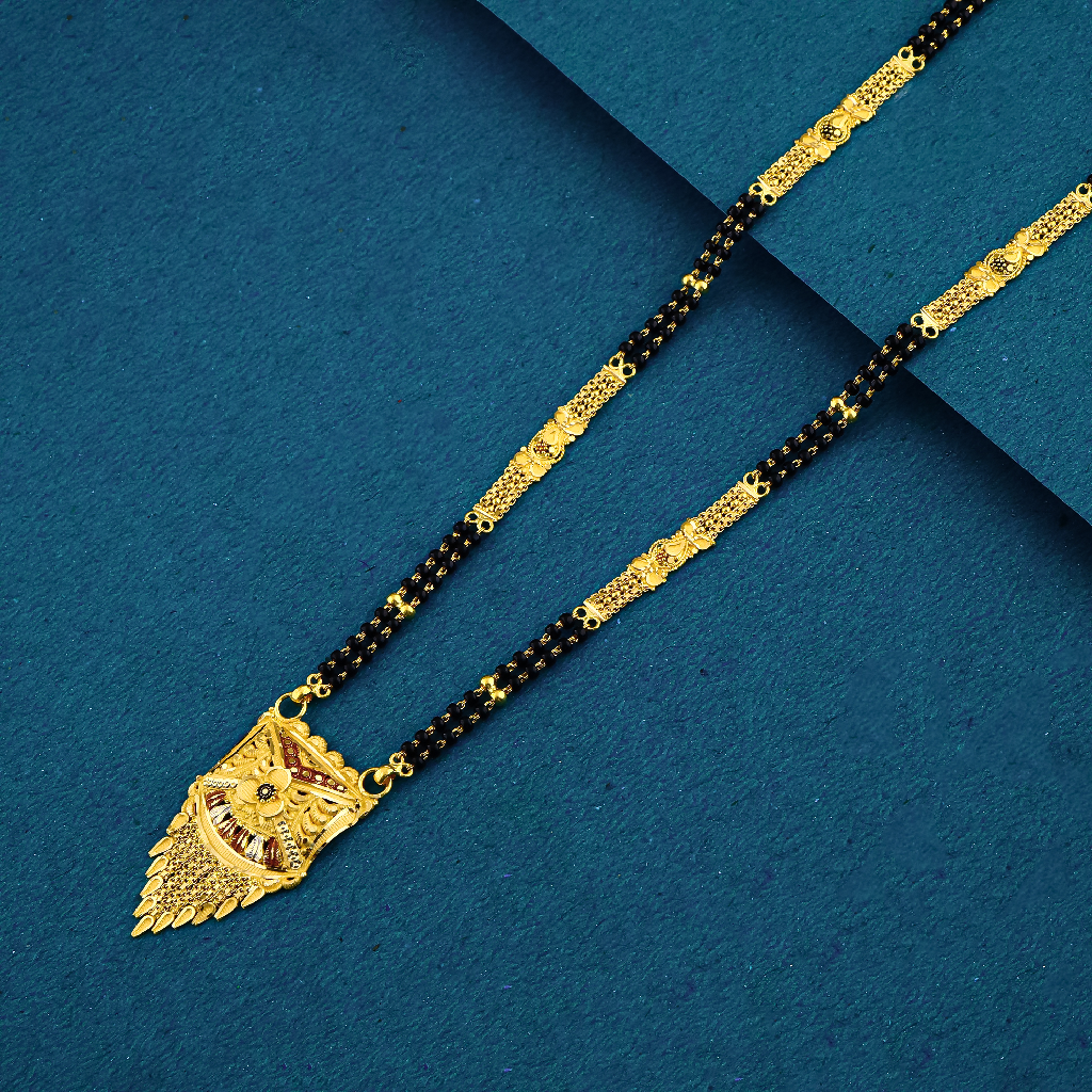 22K 916 Gujrati Style Double Line Mangalsutra