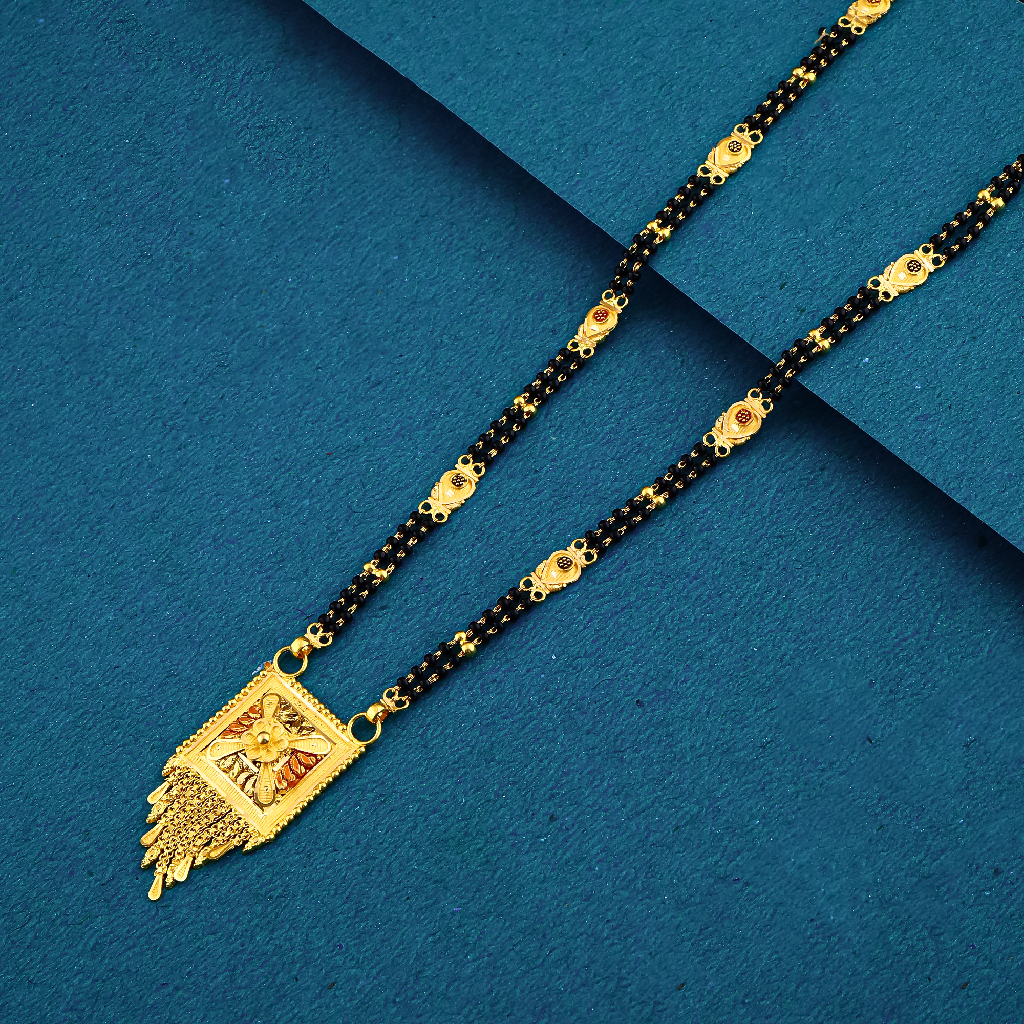 22K 916 Gujrati Style Double Line Mangalsutra