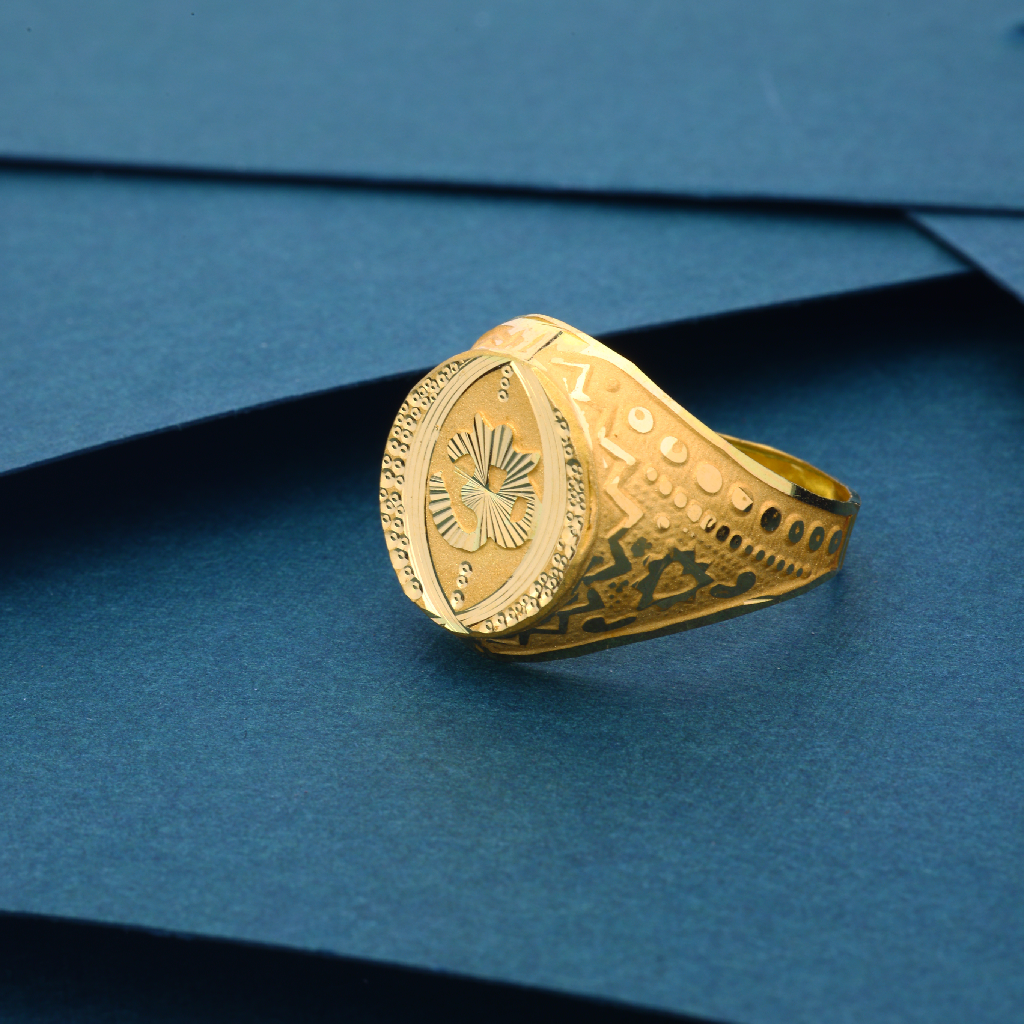 22K Gold Nakshi Ring For Men's