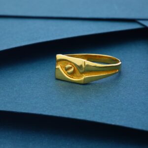 22K Plain Gold Ring For Men
