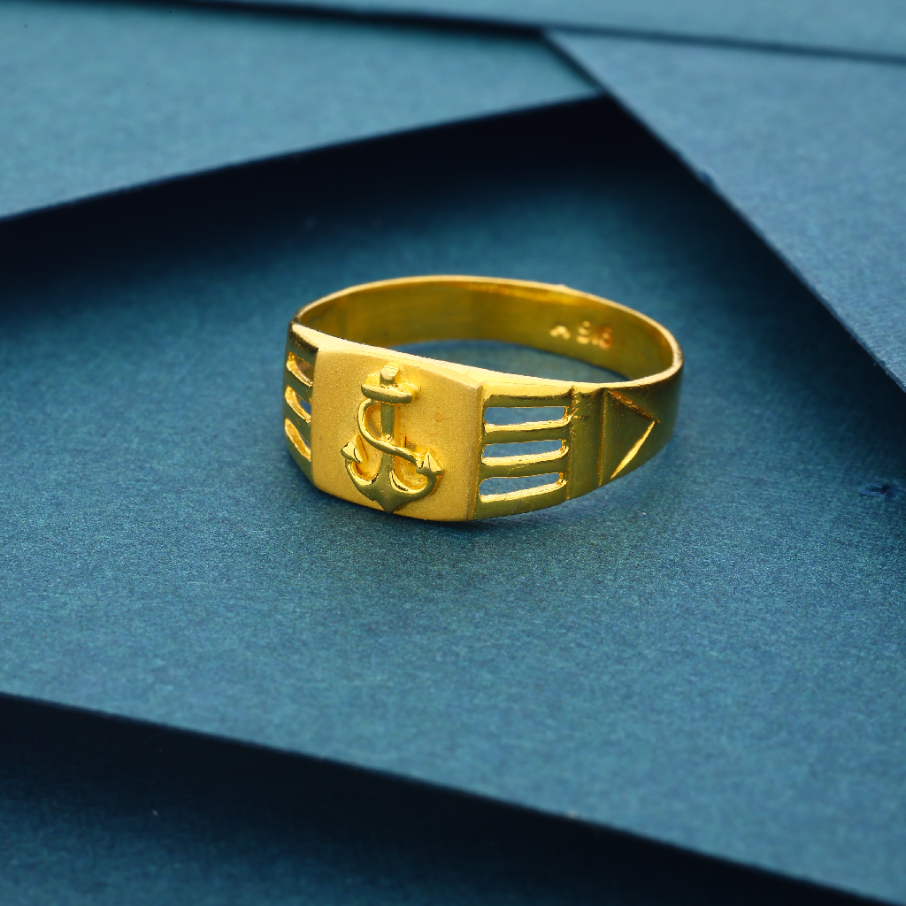 22k 916 Unique Design Gold Ring For Mens