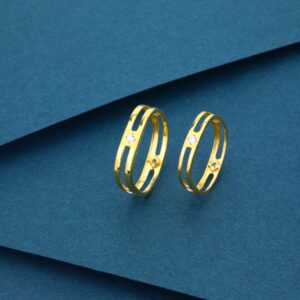 22k Gold Exclusive Light Weight Couple Ring