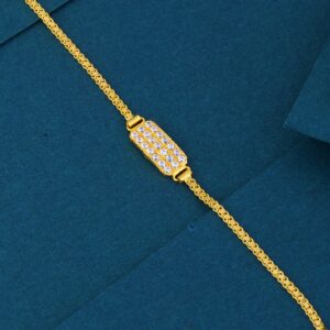 22K Gold Stone Sitting Children Bracelet