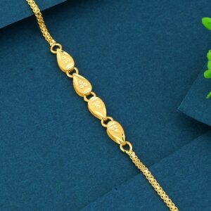 916  Gold Classic Fancy Children Bracelet