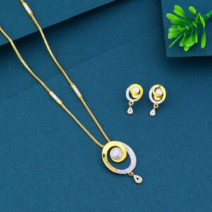 22k gold fancy oval shape ladies dokiya