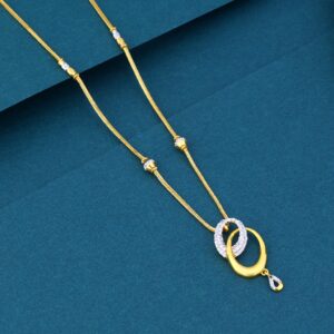 22k gold two tone ladies necklace set
