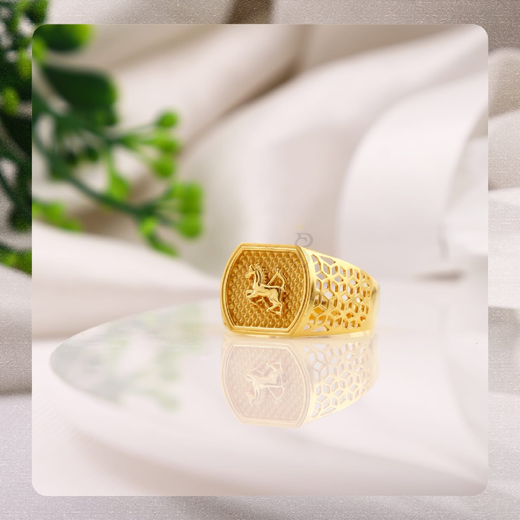 22k gold exclusive horsh pattern design