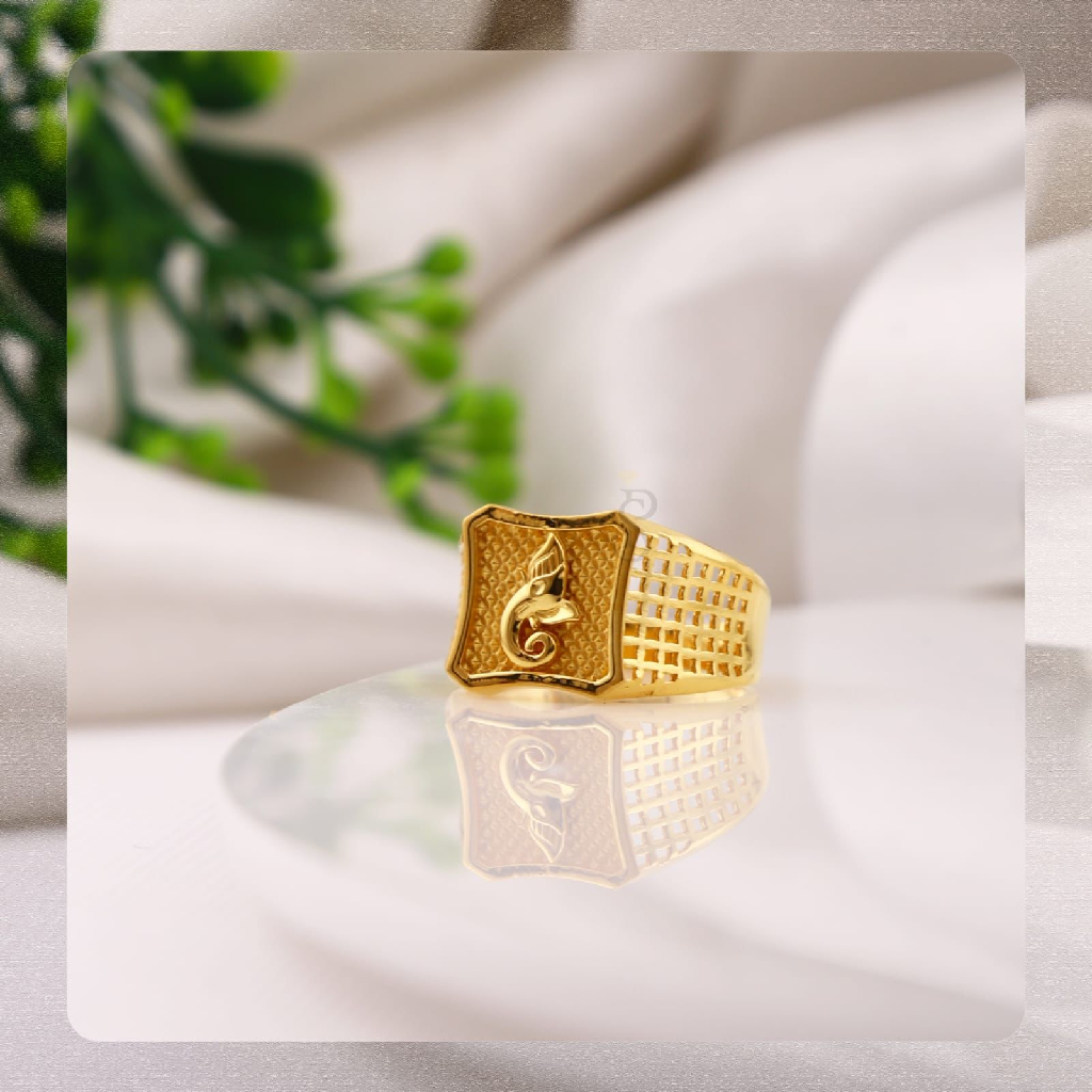 916 Gold Exclusive GanpatiJi Design Ring