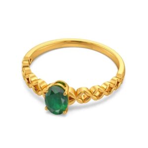 22K Gold Exclusive Single Stone Ring