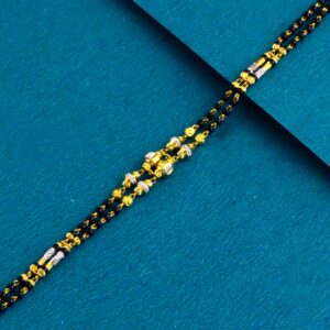 22K 916 Gold Black Moti Ledis Bracelet