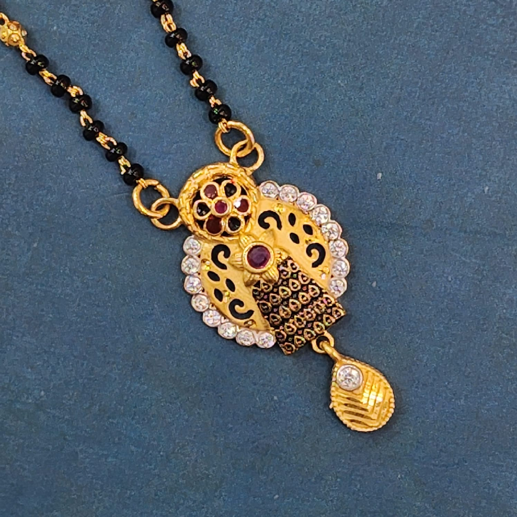 1.Gram Gold Forming Fashion Jewellery Mangalsutra