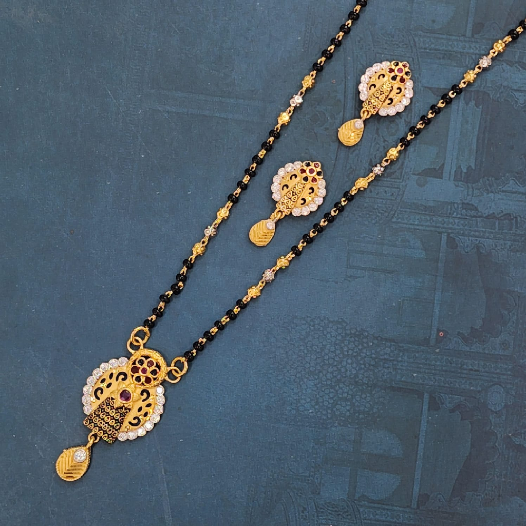 1.Gram Gold Forming Fashion Jewellery Mangalsutra