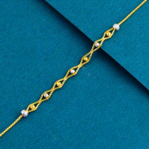 22K Gold Exclusive Lining With Ball Ledies Bracelet