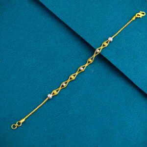 22K Gold Exclusive Lining With Ball Ledies Bracelet