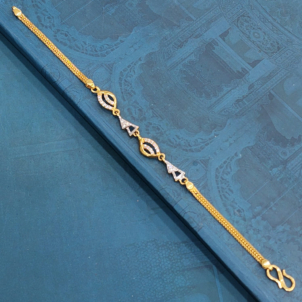22K Gold Exclusive Stone Ledies Bracelet