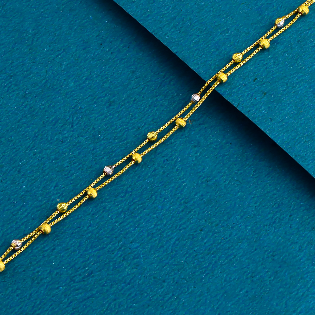 22K  Gold Exclusive Two lines ledies breclet