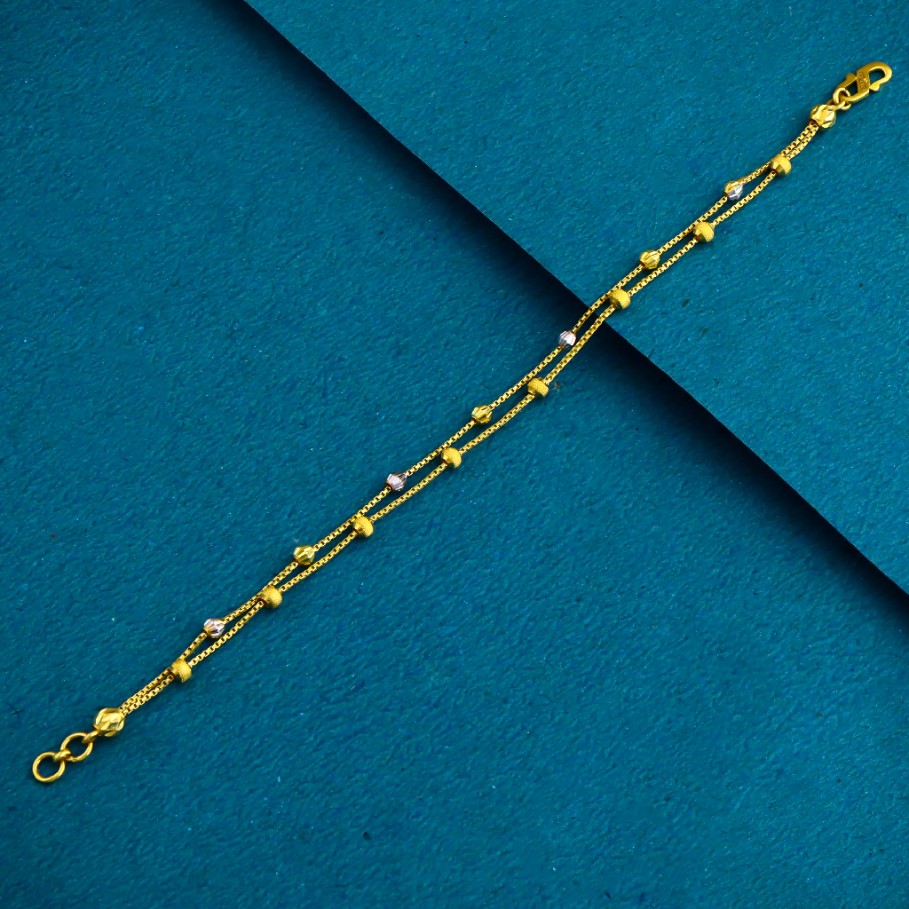 22K  Gold Exclusive Two lines ledies breclet