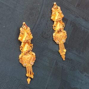 22K Gold Exclusive Step Hanging Earring