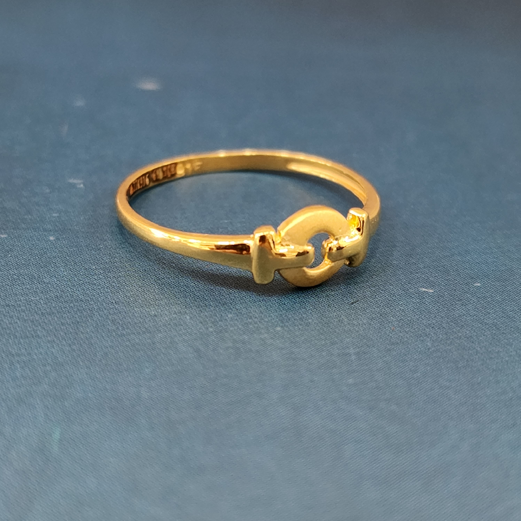 22k gold exclusive plain ladies ring