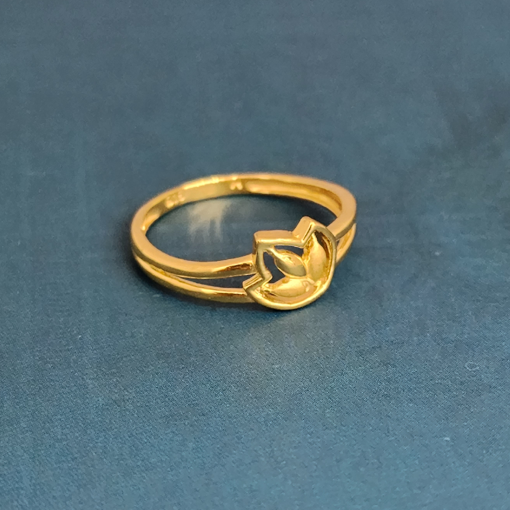 22k gold exclusive plain ladies ring