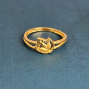 22k gold exclusive plain ladies ring