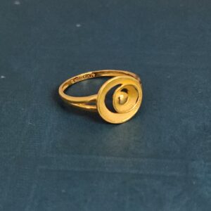 22k gold exclusive plain ladies ring