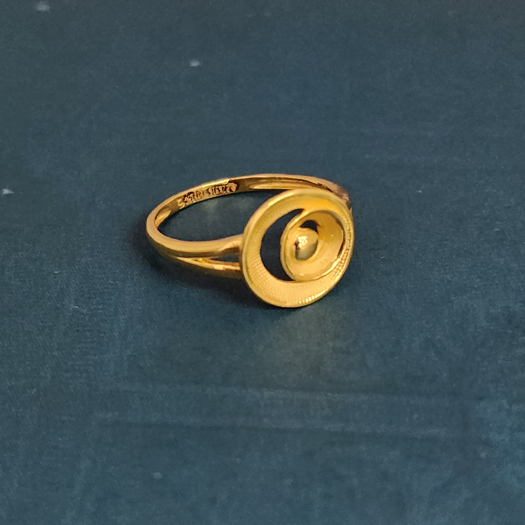 22k gold exclusive plain ladies ring