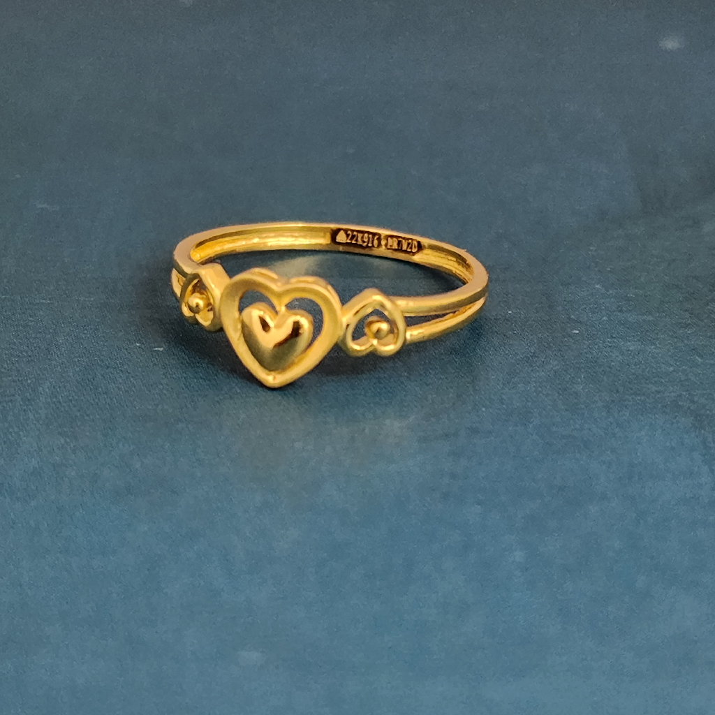 22k gold exclusive plain ladies ring