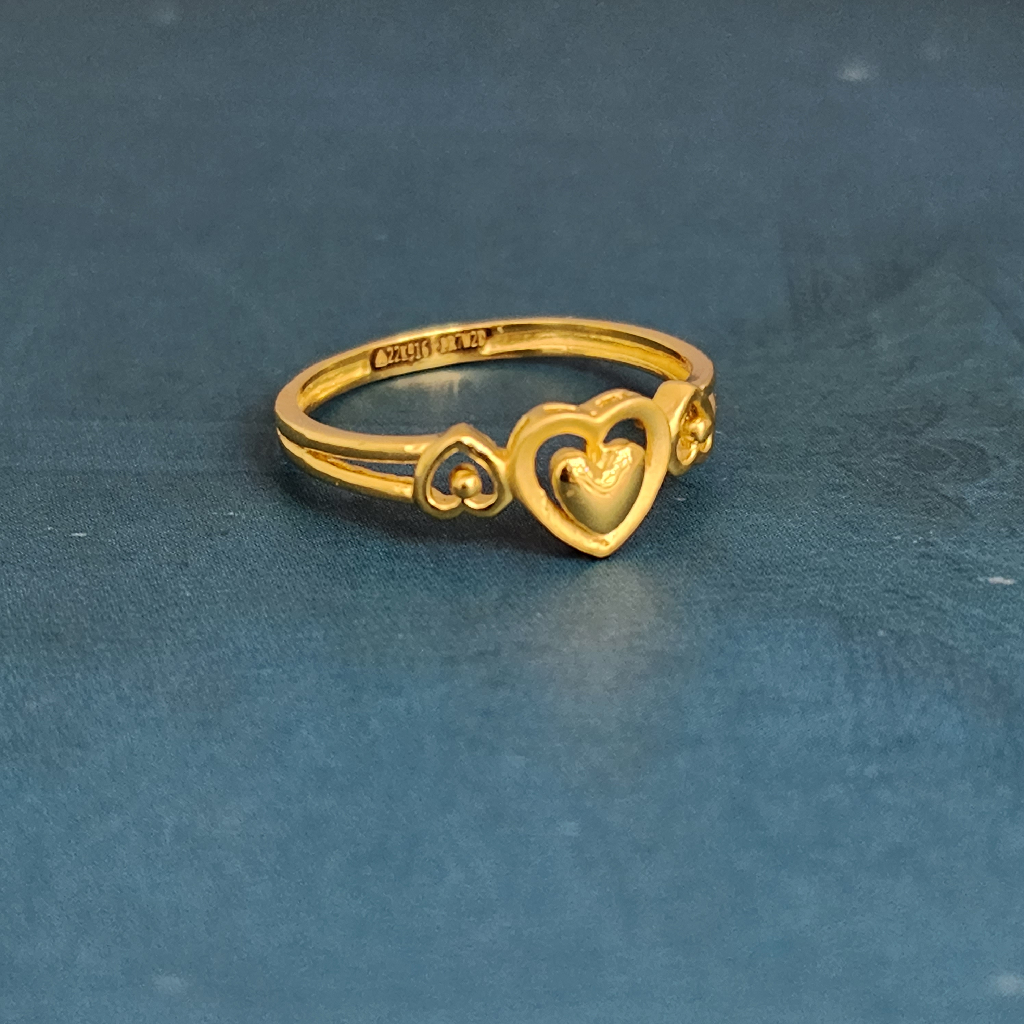 22k gold exclusive plain ladies ring