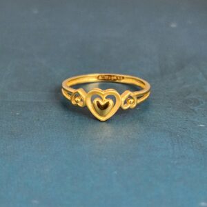22k gold exclusive plain ladies ring