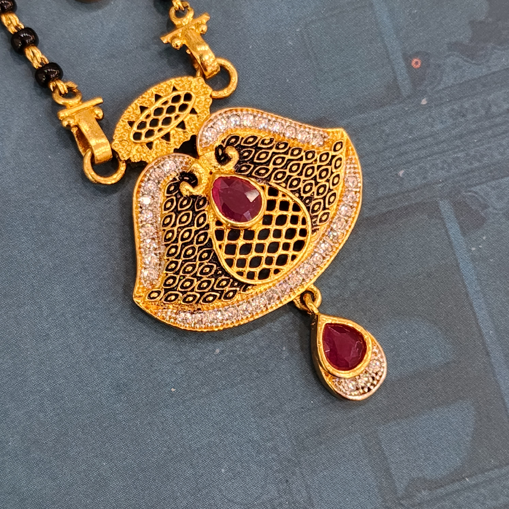 1.gram gold forming Kundan fashion jewellery mangalsutra