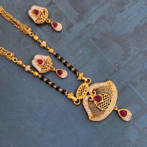 1.gram gold forming Kundan fashion jewellery mangalsutra