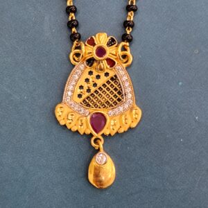 1.gram gold forming Antique Design mangalsutra