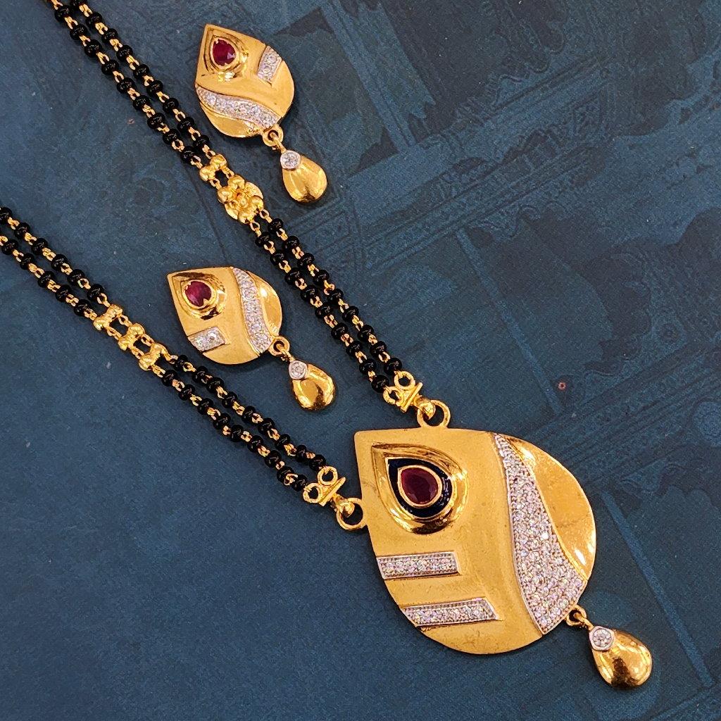 1. gram gold forming Classic fashion jewellery mangalsutra