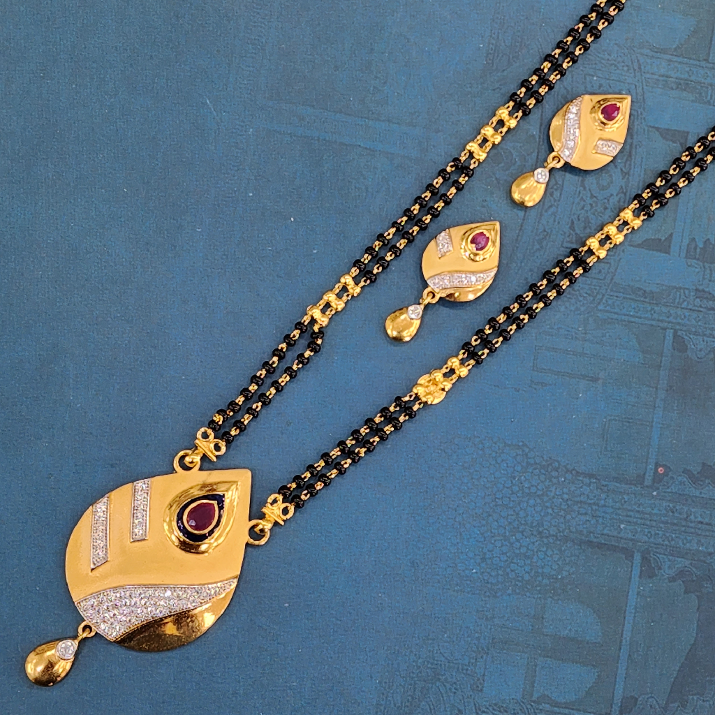 1. gram gold forming Classic fashion jewellery mangalsutra