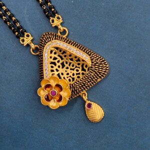 1.gram gold Flower forming fashion jewellery mangalsutra