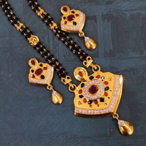 1.gram gold forming Kundan fashion jewellery mangalsutra