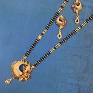 1.gram gold forming Flower fashion jewellery mangalsutra