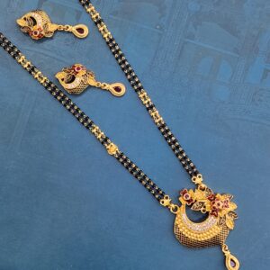 1.gram gold forming Flower fashion jewellery mangalsutra