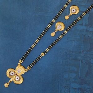 1.gram gold forming fashion Unique jewellery mangalsutra