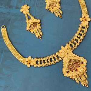 1.gram gold forming jewellery Classis necklace set