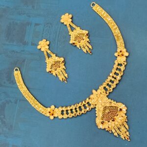1.gram gold forming jewellery Classis necklace set
