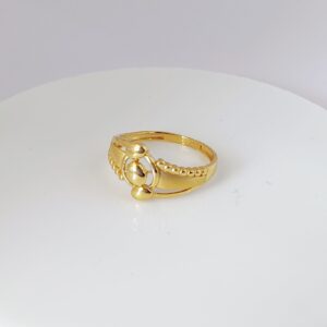 916 gold plain ladies ring
