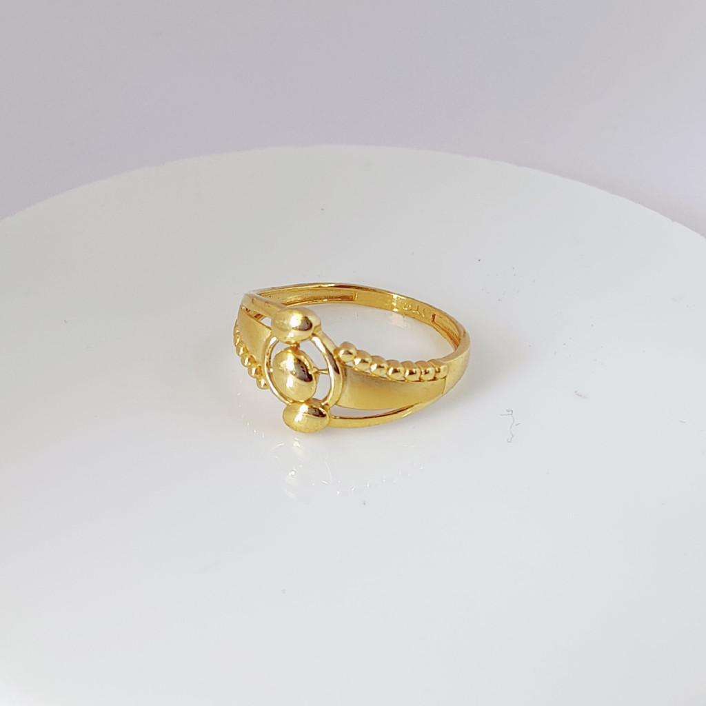 916 gold plain ladies ring
